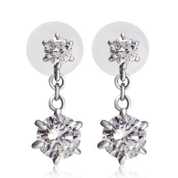 ダイヤモンドピアス-PT0.6ct