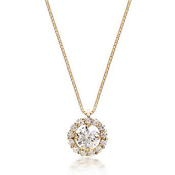 ダイヤモンド取巻ネックレス【0.5ct】
